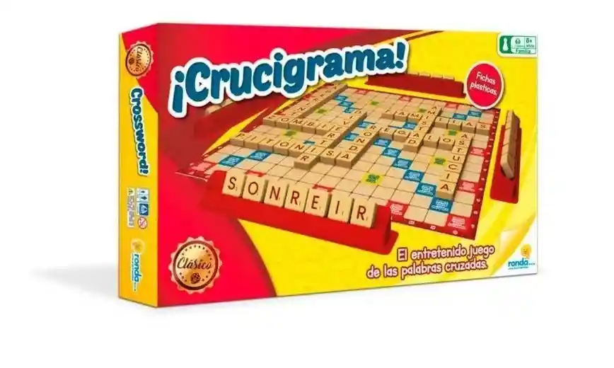 Juego De Mesa Crucigrama Para Niños Adultos Familia Palabras