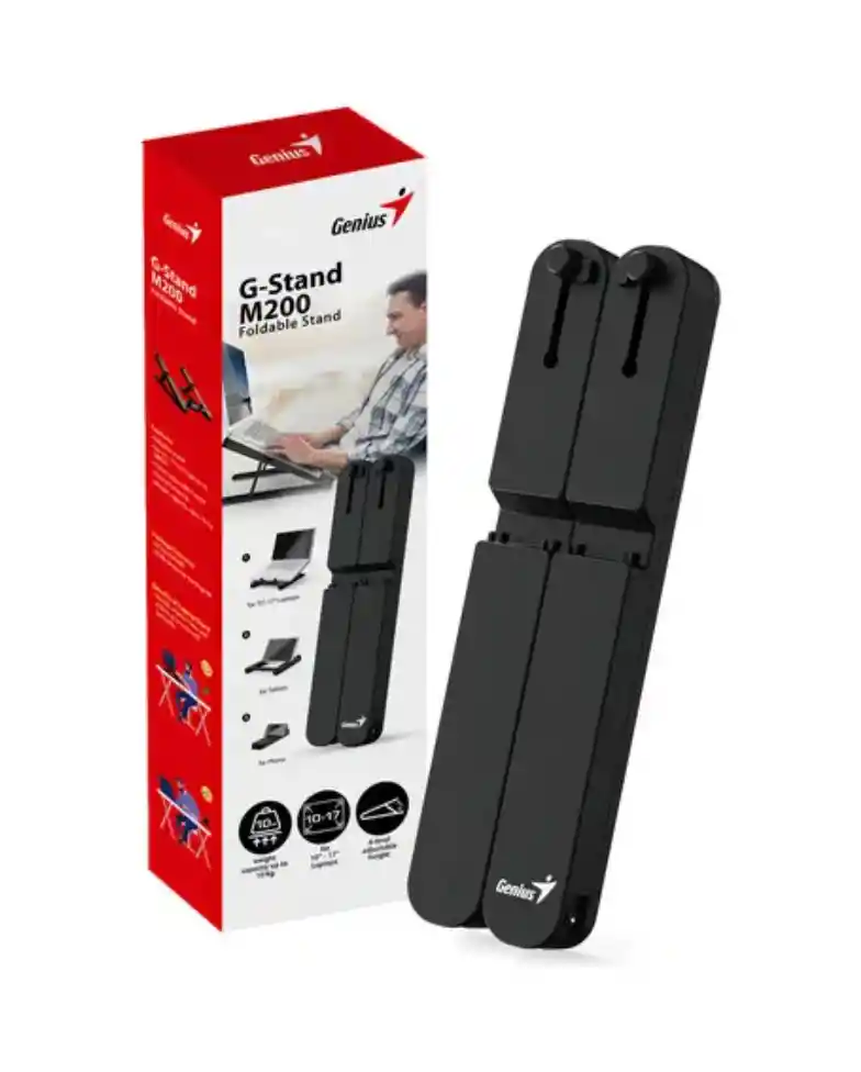 Base Genius Ajustable G-stand M200 Fj Color Negro