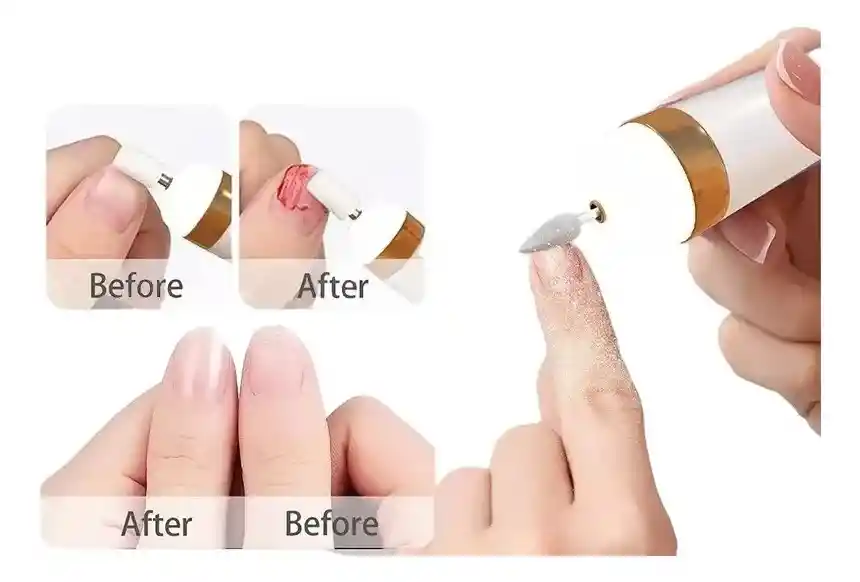 Lima Eléctrica 5en1 Pulidor Recargable Uña Manicure Pedicure