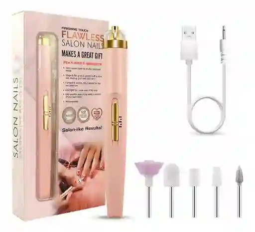 Lima Eléctrica 5en1 Pulidor Recargable Uña Manicure Pedicure