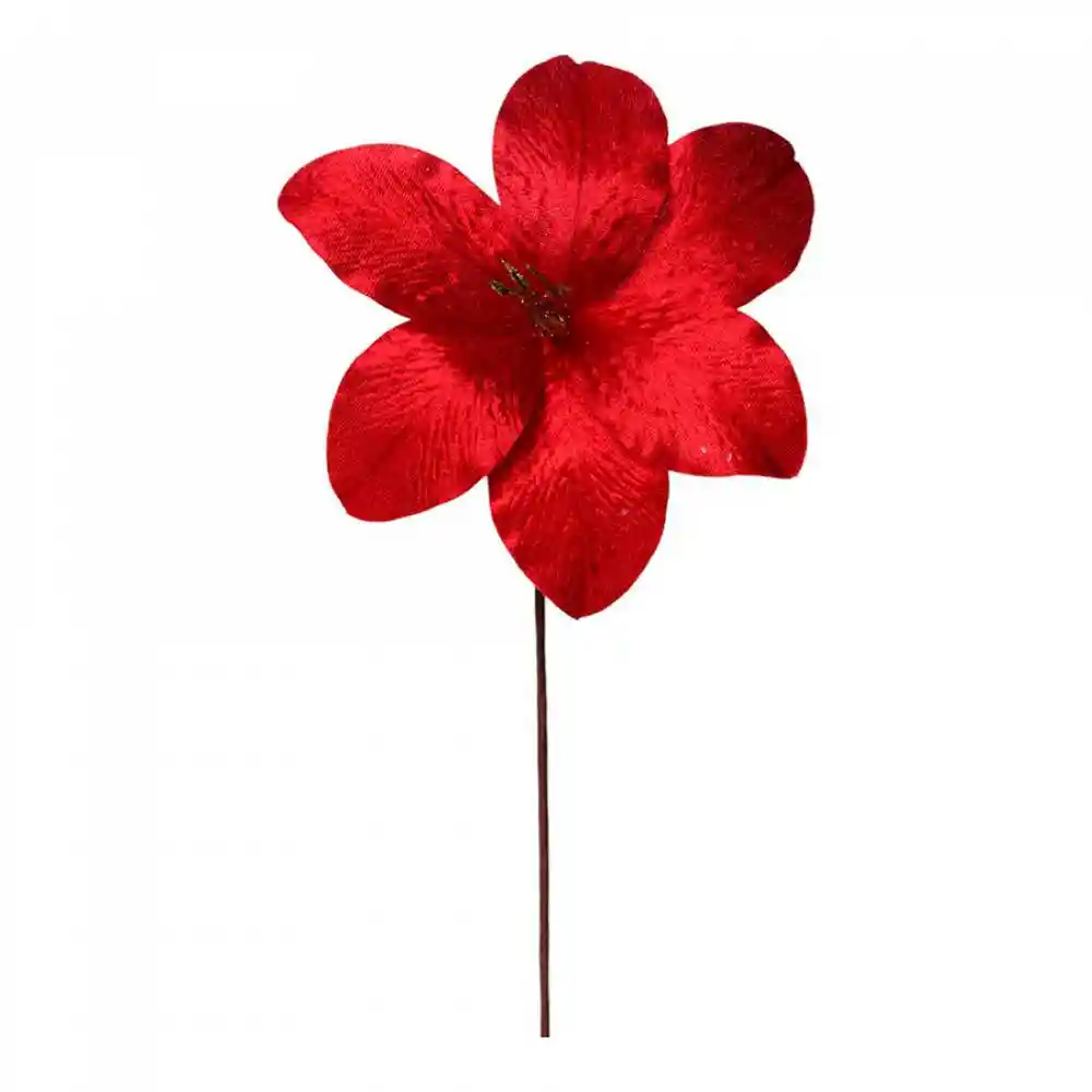Flor Santini 18cm Rojo Poliester