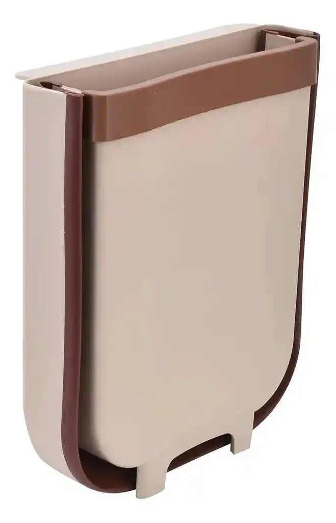 Basurero Cocina Plegable Colgante Papelera Multiusos Blanco