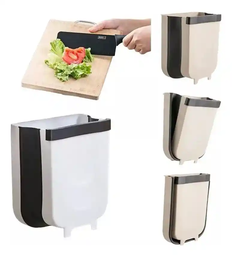 Basurero Plegable Colgante Papelera Multiusos Cocina