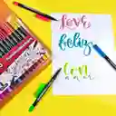 Plumones Doble Punta Para Lettering Primavera X24