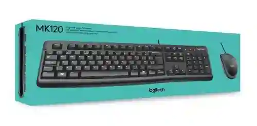 Combo Alambrico Teclado Y Mouse Logitech Mk120