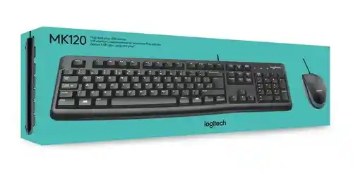 Combo Alambrico Teclado Y Mouse Logitech Mk120