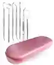 Kit Profesional Limpieza Dental En Acero Inoxidable Estuche Premium