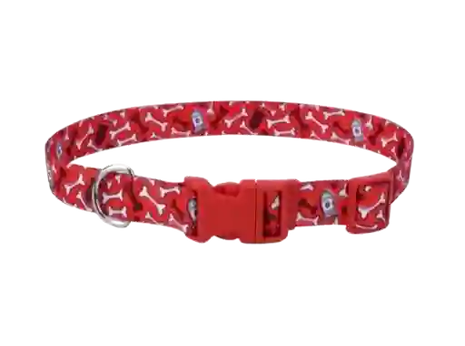 Coastal Perro Styles Huesos Rojo Collar X-small 3/8 Pulg