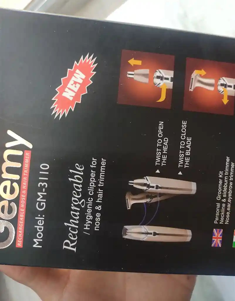 Afeitadora Portátil De Naríz Y Cabello 2 En 1 Geemy Gm-3110 Rosa