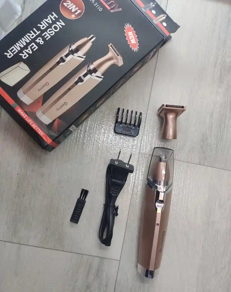 Afeitadora Portátil De Naríz Y Cabello 2 En 1 Geemy Gm-3110 Rosa