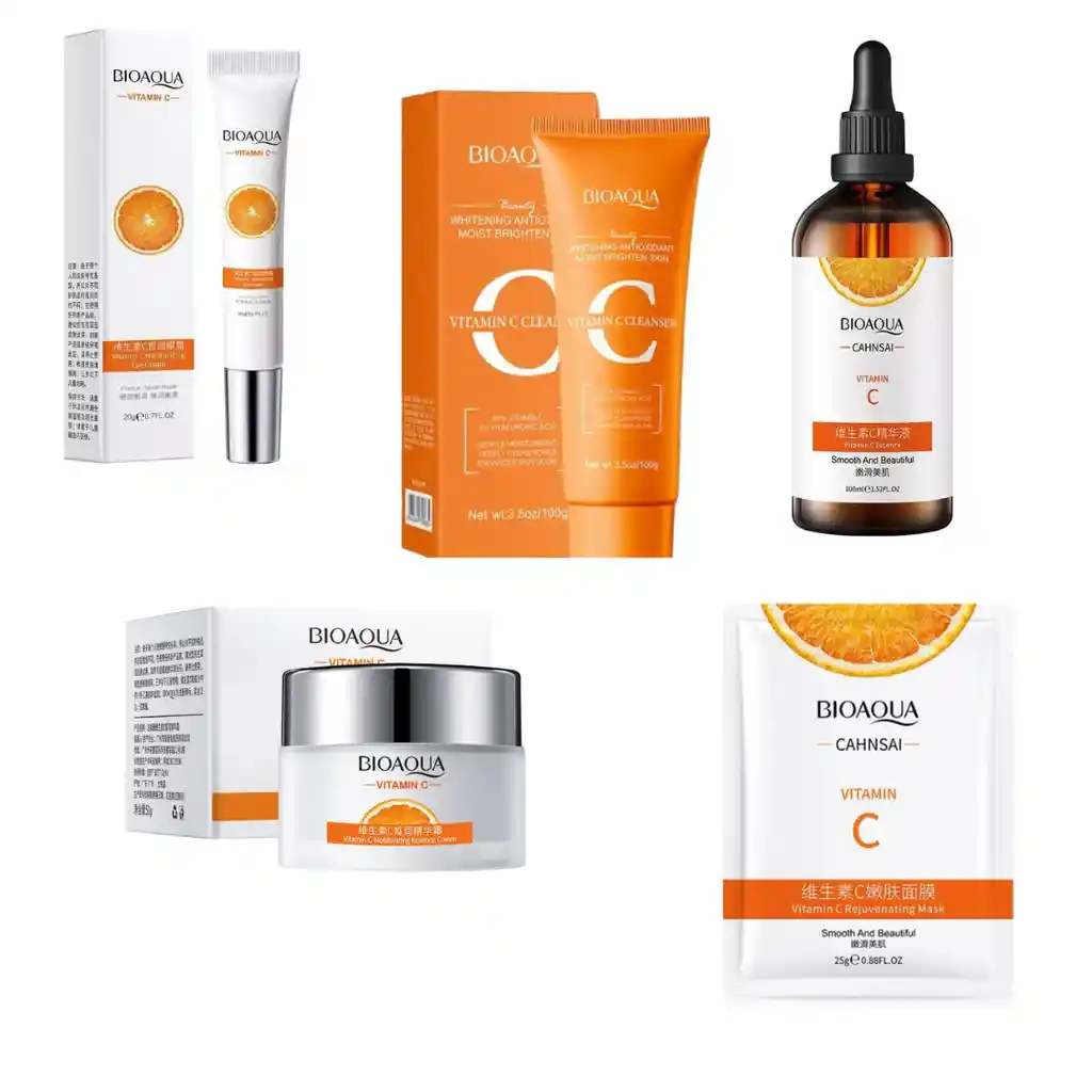 Kit Facial Vitamina C Bioaqua X5