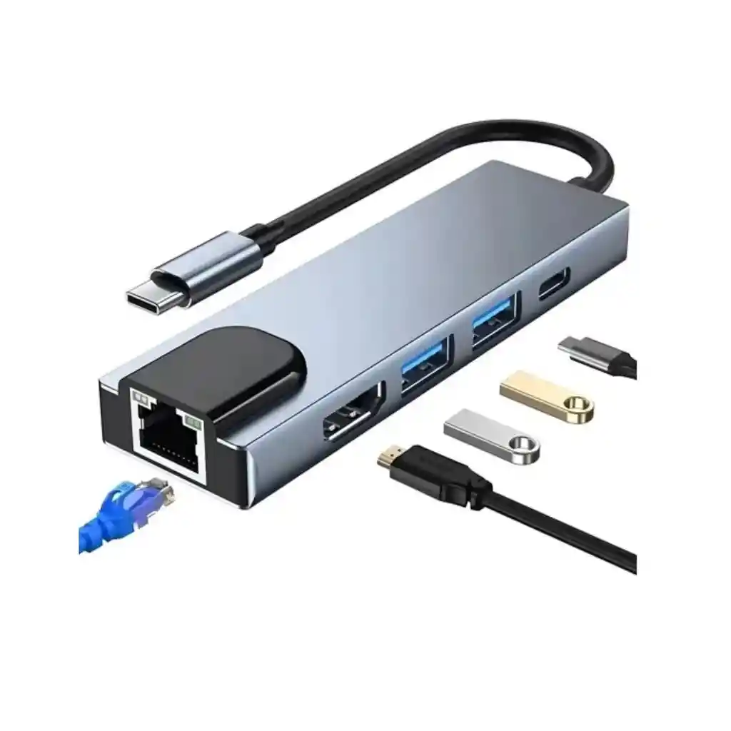 Hub Multipuerto 5 En 1