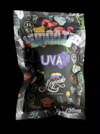 Marca Llegado De California Gomitas T-h-c-a Edibles 75mg X 10 Sabor Uva