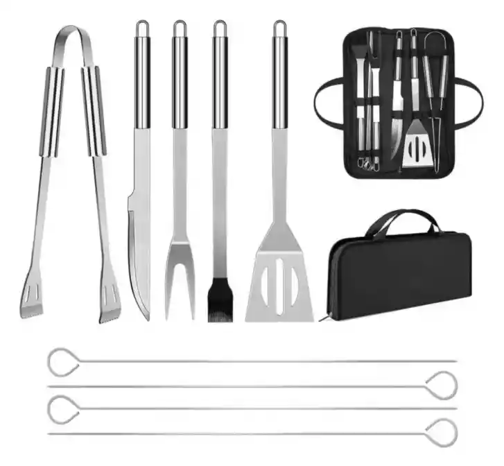 Set Herramientas Bbq Estuche Transporte
