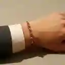 Pulsera 7 Nudos Hilo Rojo Plata Italiana 925 De 6mm