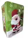 Caja De Regalo Metalica De Navidad