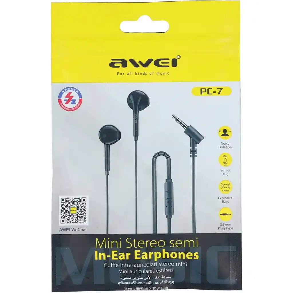 Audifonos Awei Mini Stereo Jack 3.5