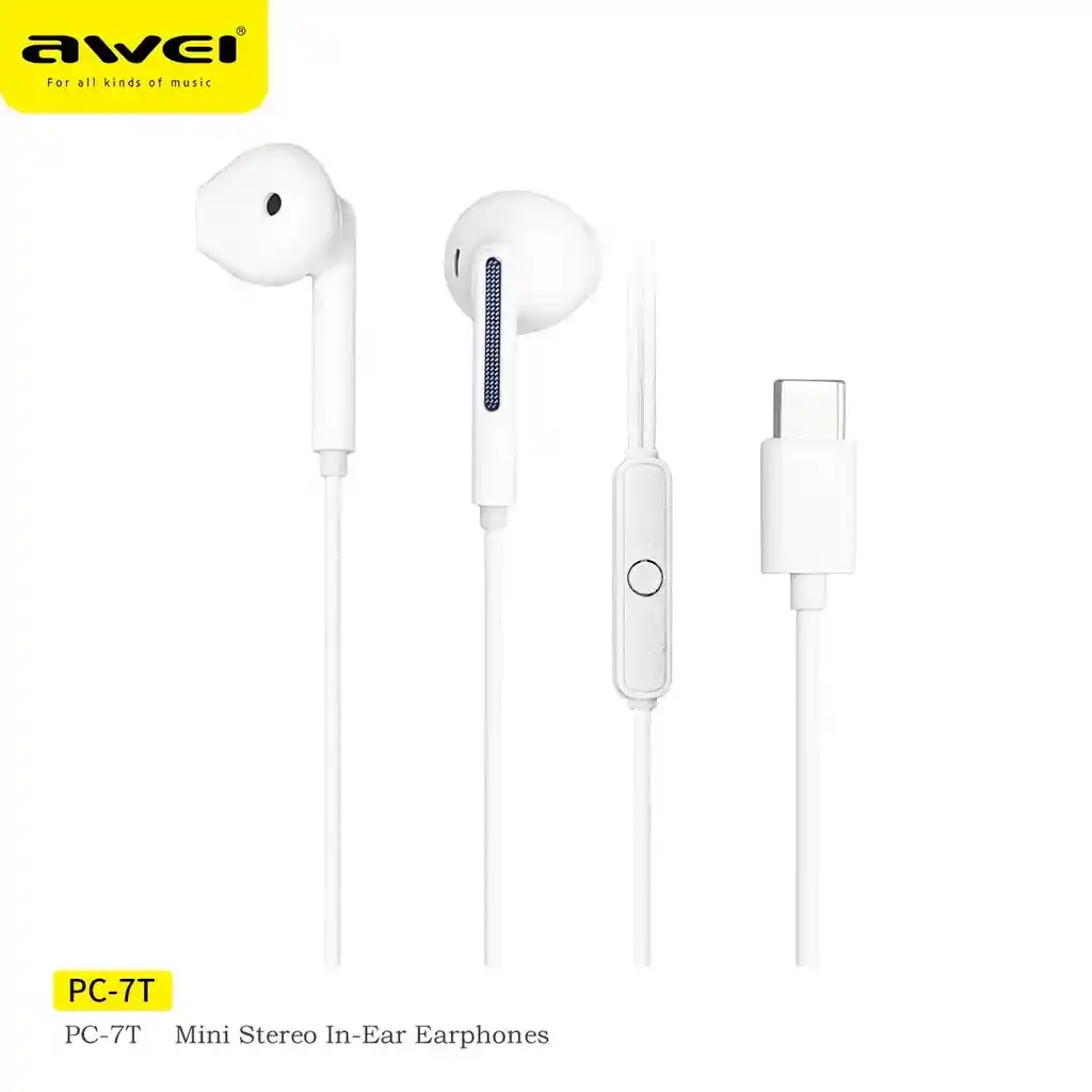 Audifonos Awei Mini Stereo Tipo C