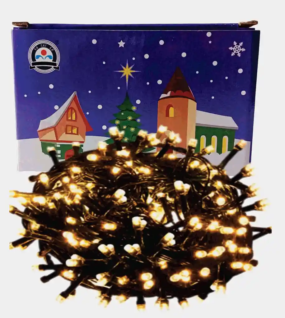 Navidad Luces Led Lineal Calida Para Arbol 7 Metros
