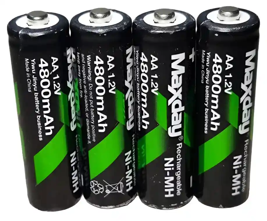 Pila Batería Recargable Aa X4 Unidades 4800mah 1.2v Ni-mh