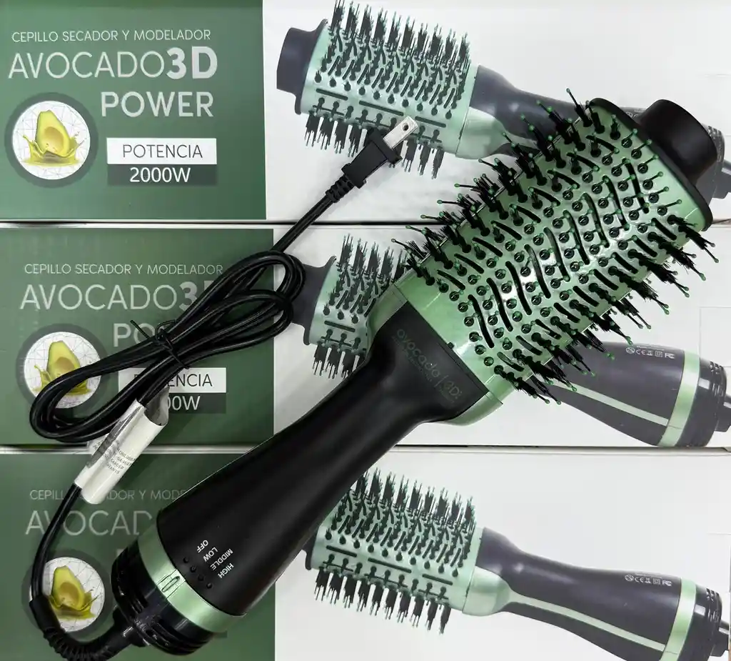 Cepillo Secador Y Modelador Avocado 3d Power