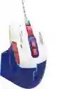 Mouse Gamer Rgb Ergonómico Con Cable Usb 7 Botones 7200 Dpi Blanco