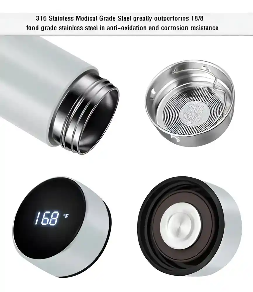 Termo Digital 500ml Acero Inoxidable
