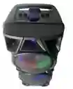 Torre De Sonido Cabina Parlante Doble 8" Con Microfono Inalambrico