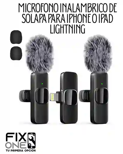 Microfono Inalambrico De Solapa Para Iphone O Ipad Lightning