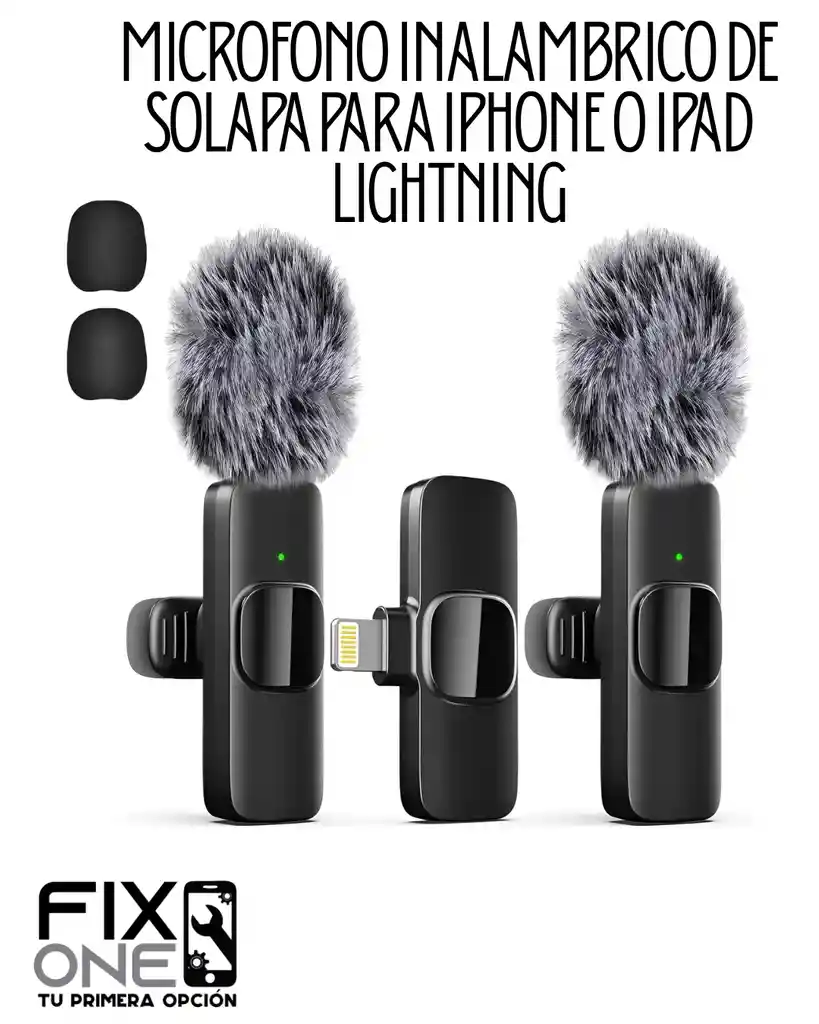 Microfono Inalambrico De Solapa Para Iphone O Ipad Lightning
