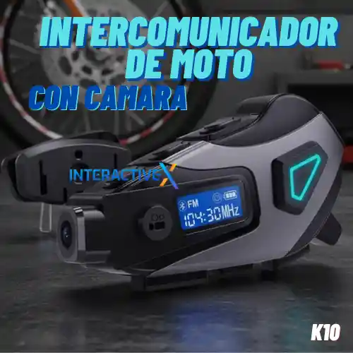 Intercomunicador De Moto Con Camara K10