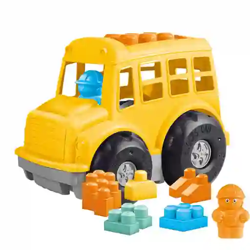 Juego Bus Escolar Grande Resistente De Empuje Para Niños