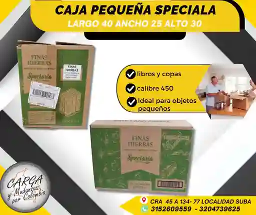 Caja Pequeña Specialia Largo 40 Ancho 25 Alto 30 Para Mudanza Empaque Y Embalaje