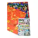 Papel Regalo Navidad *5 Pliegos+1 Lamina De Tarjetas Navideñas*10und+cinta Transparente Mediana 12mm*25mts