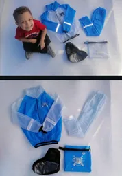 Impermeable Para Niño +zapaton+tula