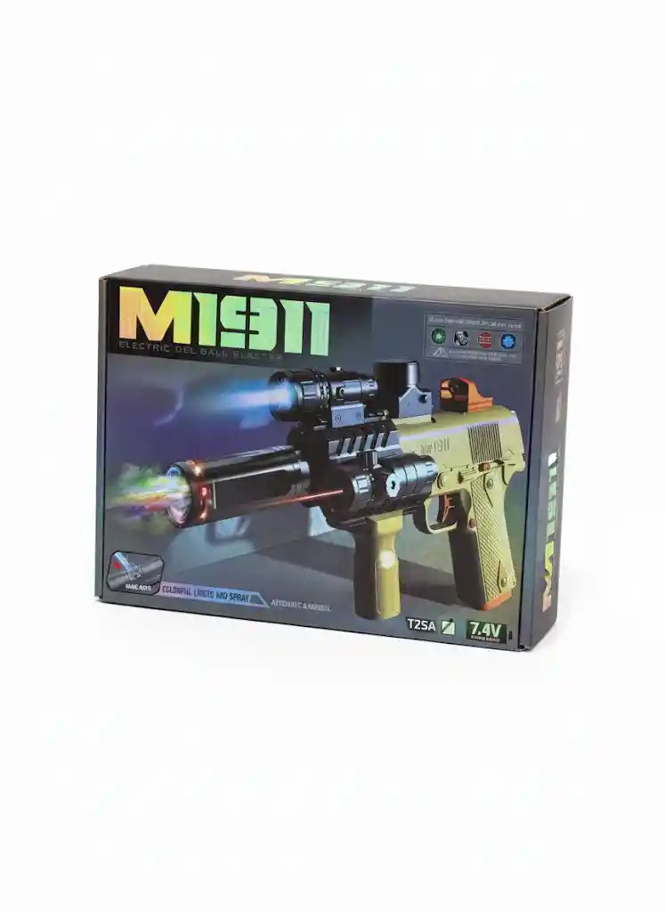 Pistola Hidrogel Glock M1911 T25