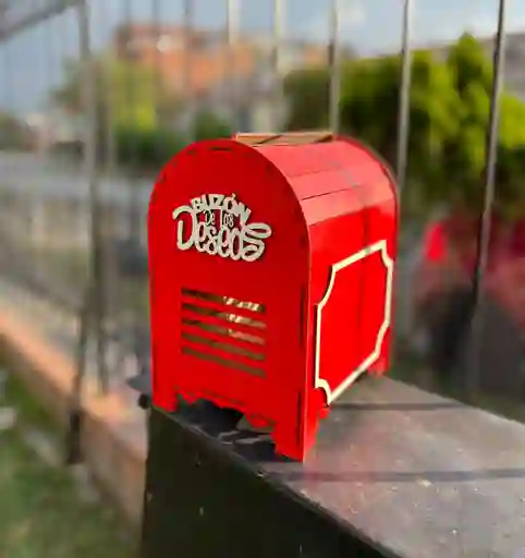 Buzon De Los Deseos Decoracion Navideña En Madera