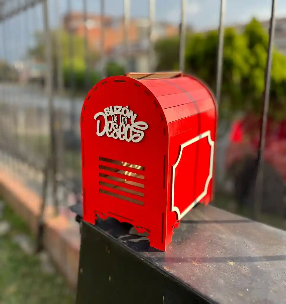 Buzon De Los Deseos Decoracion Navideña En Madera
