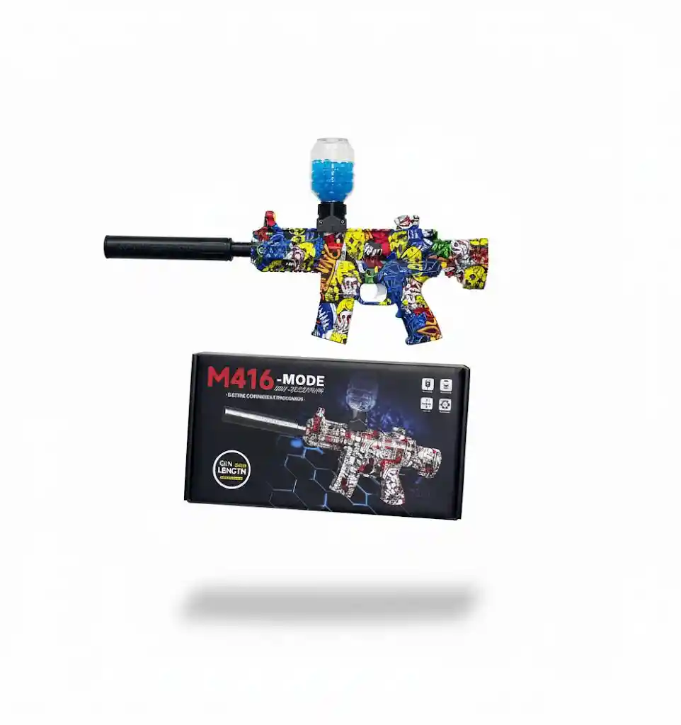 Pistola Hidrogel M416 Caja Negra