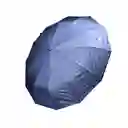 Sombrilla Doble Automatica 12 Varillas Filtro Uv Negro Y Azul