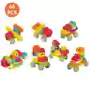 Juego Bloques De Construcción Figuras Grandes 66 Pieza Niños