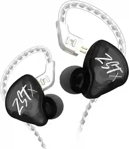 Audifonos Kz Zst X Negro/morado Monitores In Ears