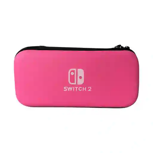 Estuche De Viaje Rígido Rosa Compatible Con Switch 2