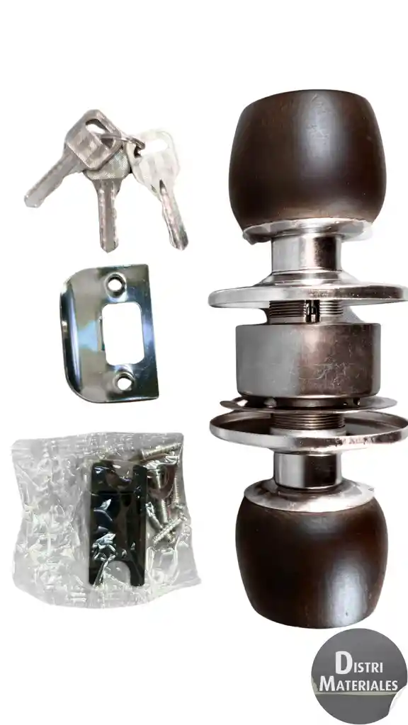 Chapa Alcoba Pomo Madera Eco