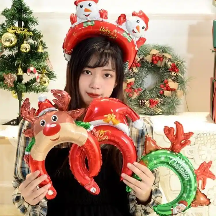 6 Diademas Inflables Para Novena