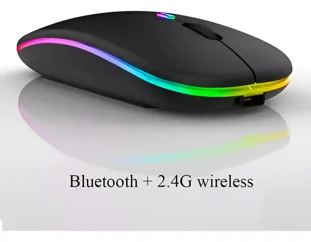Mouse Dual Inalámbrico Y Bluetooth Recargable Tipo C