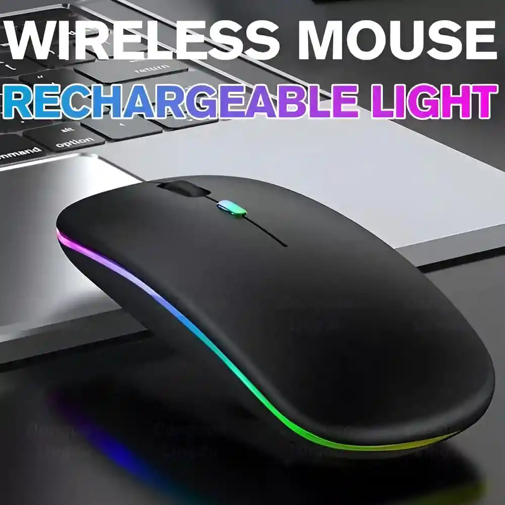 Mouse Dual Inalámbrico Y Bluetooth Recargable Tipo C