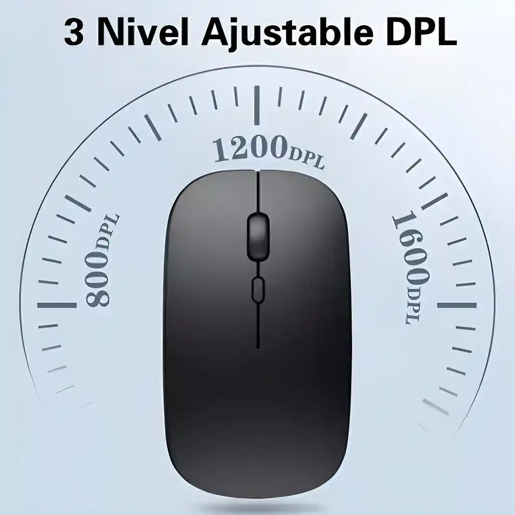 Mouse Dual Inalámbrico Y Bluetooth Recargable Tipo C
