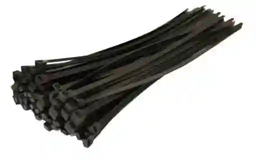 Amarras Plásticas Negras, 2.5x150 Mm - 100 Und