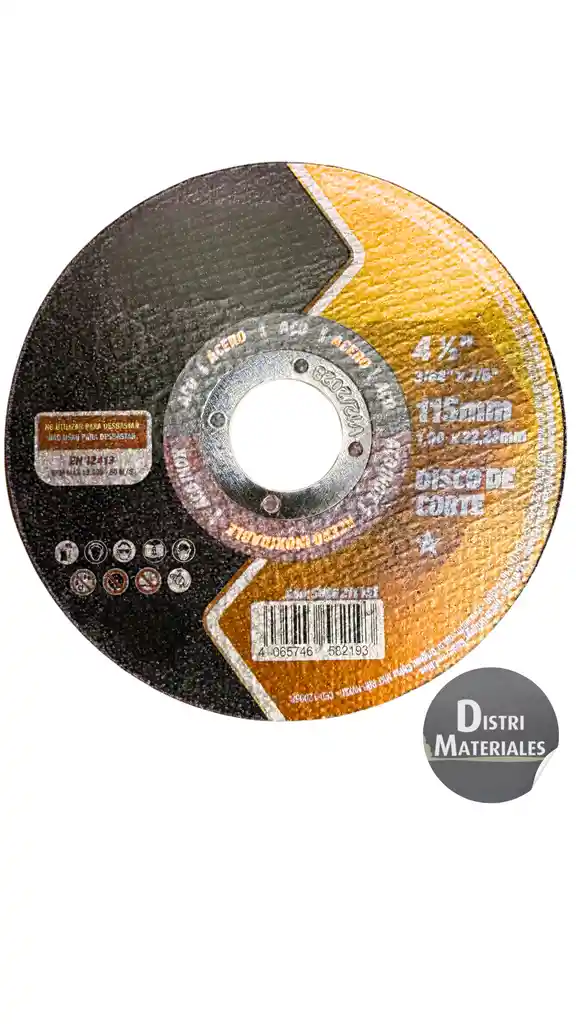 Disco Corte Metal 4 1/2" Eco